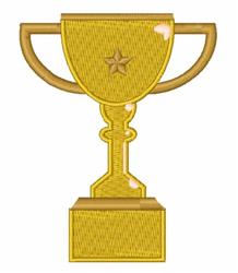 Award Cup - 4x4 star beginner-friendly machine embroidery design for Gym Bags