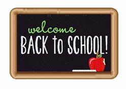 Back To School - 4x4 school detailed machine embroidery design for kitchen tea towels
