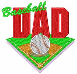 dad detailed machine digital embroidery - Baseball Dad perfect for Sweatshirts
