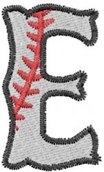 Baseball Letter E