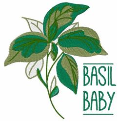 detailed leaf machine embroidery pattern - Basil Baby perfect for Table Cloths