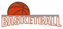 basketball detailed machine embroidery - Basketball perfect for Event Banners