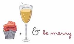 beginner-friendly merry machine embroidery pattern - Be Merry for decorative pillow covers