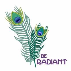 Be Radiant - 4x4 bird detailed machine embroidery design perfect for medical scrubs