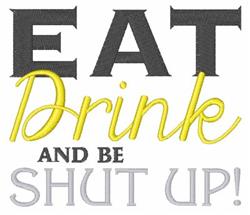 detailed shut machine embroidery pattern - Be Shut Up for decorative pillow covers
