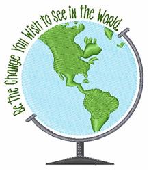 beginner-friendly change machine embroidery pattern - Be The Change for Travel Accessories
