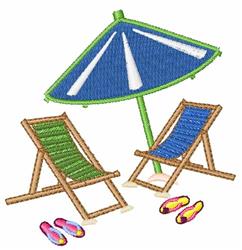 Beach Chairs - 4x4 chair beginner-friendly embroidery design for Beach Chairs