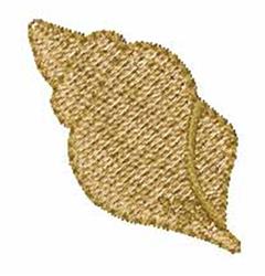 Beach Font Shell - 4x4 shell quick stitch embroidery design for Outdoor Cushions