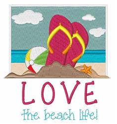 detailed summer life machine embroidery pattern - Beach Life for Summer Apparel