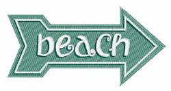 detailed summer sign machine embroidery pattern - Beach Sign for Picnic Blankets