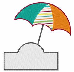 detailed summer umbrella machine embroidery pattern - Beach Umbrella for decorative pillow covers