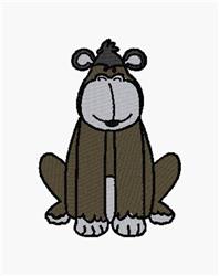 Cartoonish bear with a smiling face and large ears, rendered in playful shades of brown. Ideal for cute designs.