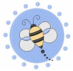 circle detailed machine embroidery - Bee in Circle perfect for patchwork quilt blocks