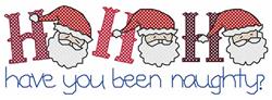 Santa Claus beginner-friendly machine embroidery - Been Naughty for Party Decor