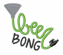 Beer Bong - 4x4 bong beginner-friendly machine embroidery design for Drink Coolers