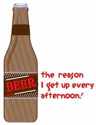 Beer Bottle - 4x4 bottle beginner-friendly embroidery design for Beach Towels