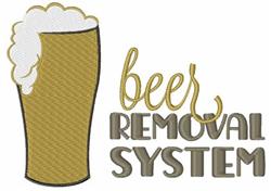 Beer Removal System - 5x7 system detailed embroidery design for Party Invitations