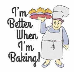 detailed baking! machine embroidery pattern - Better When Im Baking! for decorative pillow covers