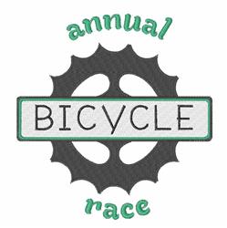 detailed race machine embroidery pattern - Bicycle Race perfect for Event Banners