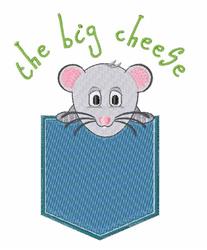 Big Cheese - 5x7 cheese detailed machine embroidery design for cute baby onesies