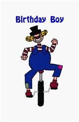 Birthday Boy - 5x7 boy detailed machine embroidery design perfect for Birthday Cards