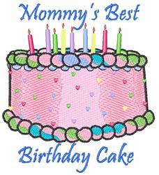 Colorful birthday cake with pink icing, vibrant candles, and festive text above for joyful celebrations.