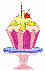 cupcake beginner-friendly machine embroidery - Birthday Cupcake for Bridal Party Gifts