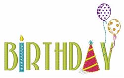 birthday beginner-friendly machine embroidery - Birthday perfect for holiday gift bags