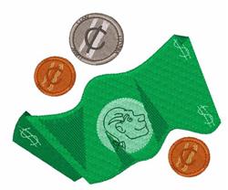 coin detailed machine digital embroidery - Bit Coins perfect for reusable tote bags