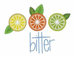 detailed leaf machine embroidery pattern - Bitter Citrus perfect for Birthday Banners