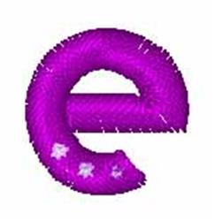 font quick stitch machine embroidery - Bling Font e for decorative pillow covers