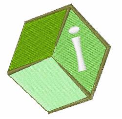quick stitch case machine embroidery pattern - Block Lower Case I for decorative pillow covers