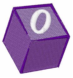 quick stitch case machine embroidery pattern - Block Lower Case O for decorative pillow covers