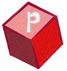 case quick stitch machine embroidery - Block Lower Case P for Kids Room Accessories
