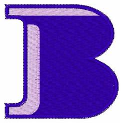 Blocked Out B - 4x4 out beginner-friendly embroidery design for Sports Jerseys