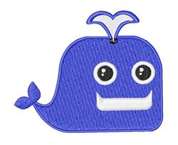 Blue Whale - 4x4 whale beginner-friendly embroidery design for Kids Clothing