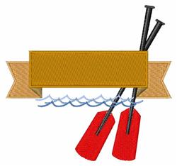 oar detailed machine embroidery - Boat Oars perfect for decorative pillow covers