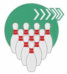 detailed pin machine embroidery pattern - Bowling Pins for Community Event Merchandise