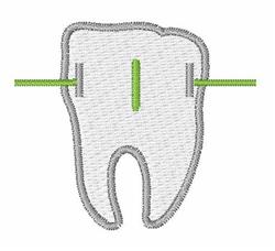 Braces l - 4x4 brace quick stitch machine embroidery design perfect for Dental Bags