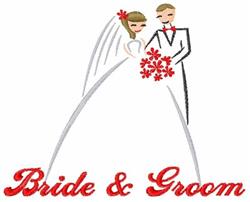 beginner-friendly groom machine embroidery pattern - Bride & Groom for Bridal Shower Gifts