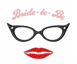 beginner-friendly bride machine embroidery pattern - Bride To Be for reusable tote bags