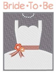 detailed bride machine embroidery pattern - Bride To Be perfect for Bridal Gifts