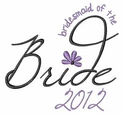 beginner-friendly bridesmaid machine embroidery pattern - Bridesmaid for Wedding Attire