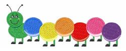 caterpillar beginner-friendly machine embroidery - Bright Caterpillar for Nursery Decor