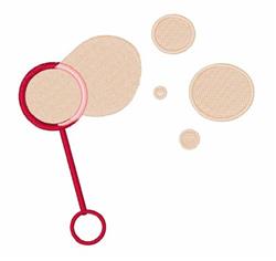 Bubble Wand - 5x7 wand beginner-friendly embroidery design for cute baby onesies