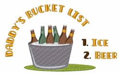 Bucket List - 5x7 list beginner-friendly machine embroidery design for Cooler Bags