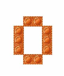 Building Blocks 0 - 4x4 block quick stitch embroidery design for decorative pillow covers