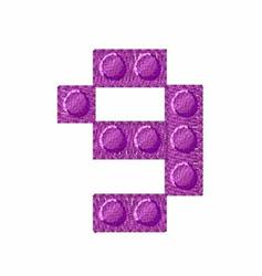 Building Blocks 9 - 4x4 block quick stitch machine embroidery design for kitchen aprons