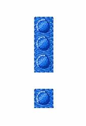 Building Blocks exclamation - 4x4 exclamation quick stitch embroidery design for kitchen aprons