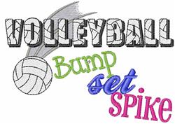 Bump Set Spike - 5x7 spike detailed machine embroidery design for kitchen tea towels